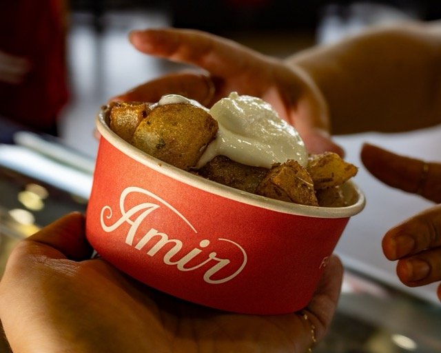 Amir food photography showing a close-up food platter.